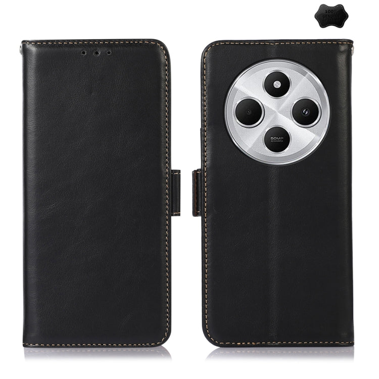 Funda para teléfono RFID de cuero genuino co...