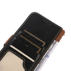 Funda para teléfono RFID de cuero genuino co...