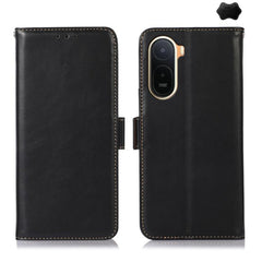 Funda para teléfono RFID de cuero genuino co...