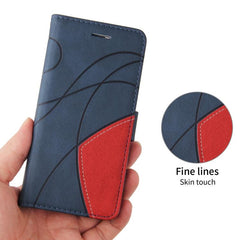 Funda de cuero para teléfono con tapa y empa...