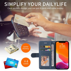 Funda de cuero para teléfono con tapa y empa...
