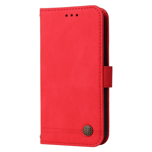 Funda de cuero para teléfono con botones de ...