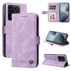 Funda de cuero para teléfono con botones de ...