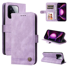 Funda de cuero para teléfono con botones de ...