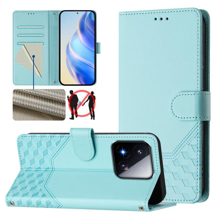 Funda de cuero para teléfono con RFID y esta...