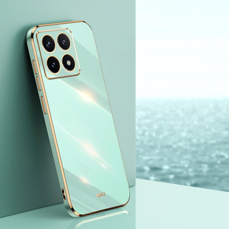 Funda para teléfono de TPU con borde dorado ...