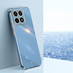 Funda para teléfono de TPU con borde dorado ...