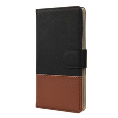Estuche de cuero con tapa horizontal de empa...