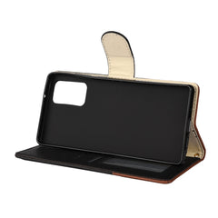 Estuche de cuero con tapa horizontal de empa...