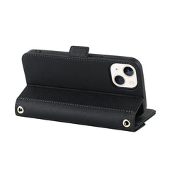 Funda de cuero para teléfono con cordón y te...