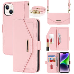 Funda de cuero para teléfono con cordón y te...