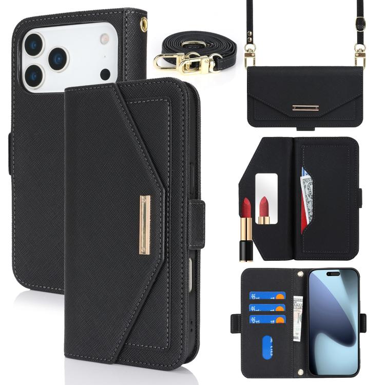 Funda de cuero para teléfono con cordón y te...