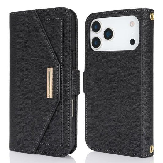 Funda de cuero para teléfono con cordón y te...