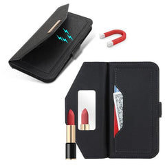Funda de cuero para teléfono con cordón y te...
