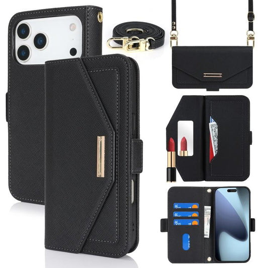 Funda de cuero para teléfono con cordón y te...
