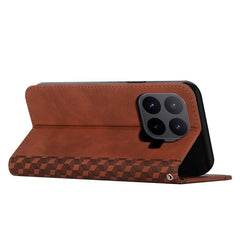 Funda de cuero magnética para teléfono con t...