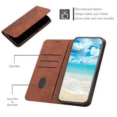 Funda de cuero magnética para teléfono con t...
