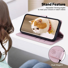 Funda de cuero RFID para teléfono con bonito...