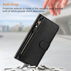 Estuche de cuero para teléfono con cremaller...