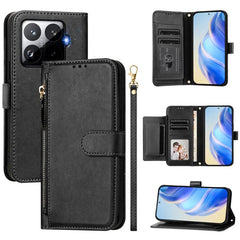 Estuche de cuero para teléfono con cremaller...