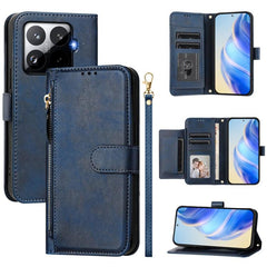 Estuche de cuero para teléfono con cremaller...