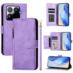 Estuche de cuero para teléfono con cremaller...