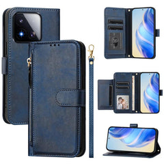 Estuche de cuero para teléfono con cremaller...