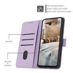 Funda de cuero para teléfono con gatito en r...