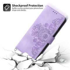 Funda de cuero para teléfono con relieve de ...