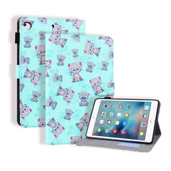 Estuche de cuero con tapa horizontal, con ra...