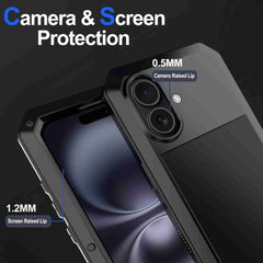 Funda metálica para teléfono con triple prot...