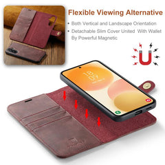 Estuche de cuero magnético desmontable con t...