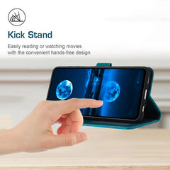 Funda para teléfono con tapa de piel de bece...