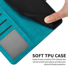 Funda para teléfono con tapa de piel de bece...