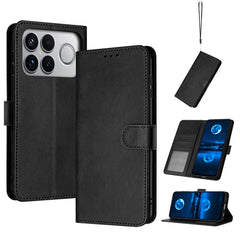 Funda para teléfono con tapa de piel de bece...