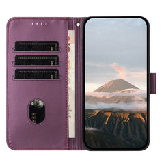 Estuche para teléfono de cuero con cierre de...