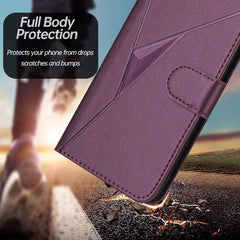 Estuche para teléfono de cuero con cierre de...