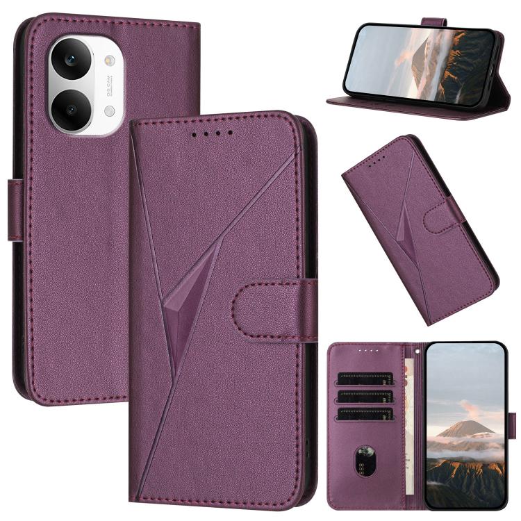 Estuche para teléfono de cuero con cierre de...