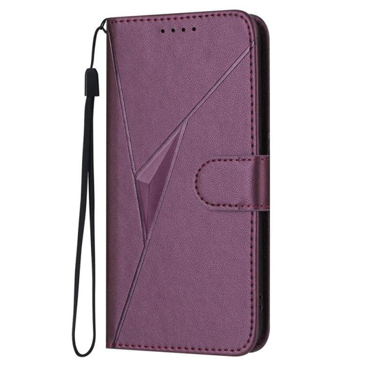 Estuche para teléfono de cuero con cierre de...
