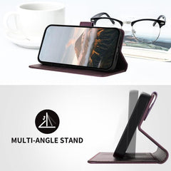 Estuche para teléfono de cuero con cierre de...