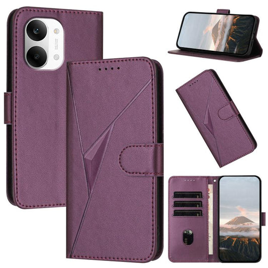Estuche para teléfono de cuero con cierre de...