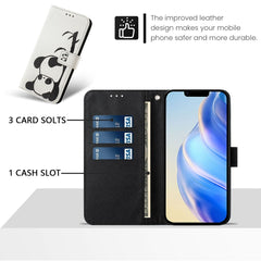 Funda de cuero para teléfono con patrón de d...