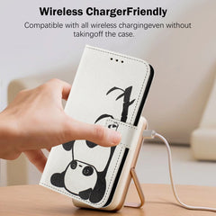 Funda de cuero para teléfono con patrón de d...