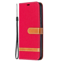Estuche de cuero con tapa horizontal de text...