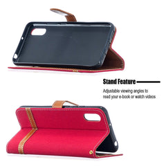 Estuche de cuero con tapa horizontal de text...