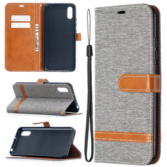 Estuche de cuero con tapa horizontal de text...