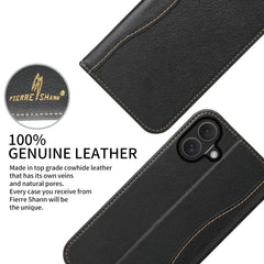 Fierre Shann Funda para teléfono de cuero co...