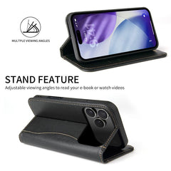 Fierre Shann Funda para teléfono de cuero co...