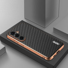 Estuche para teléfono con textura de fibra d...