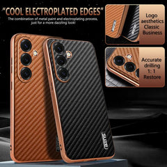 Estuche para teléfono con textura de fibra d...